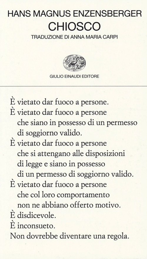 Chiosco. Testo tedesco a fronte