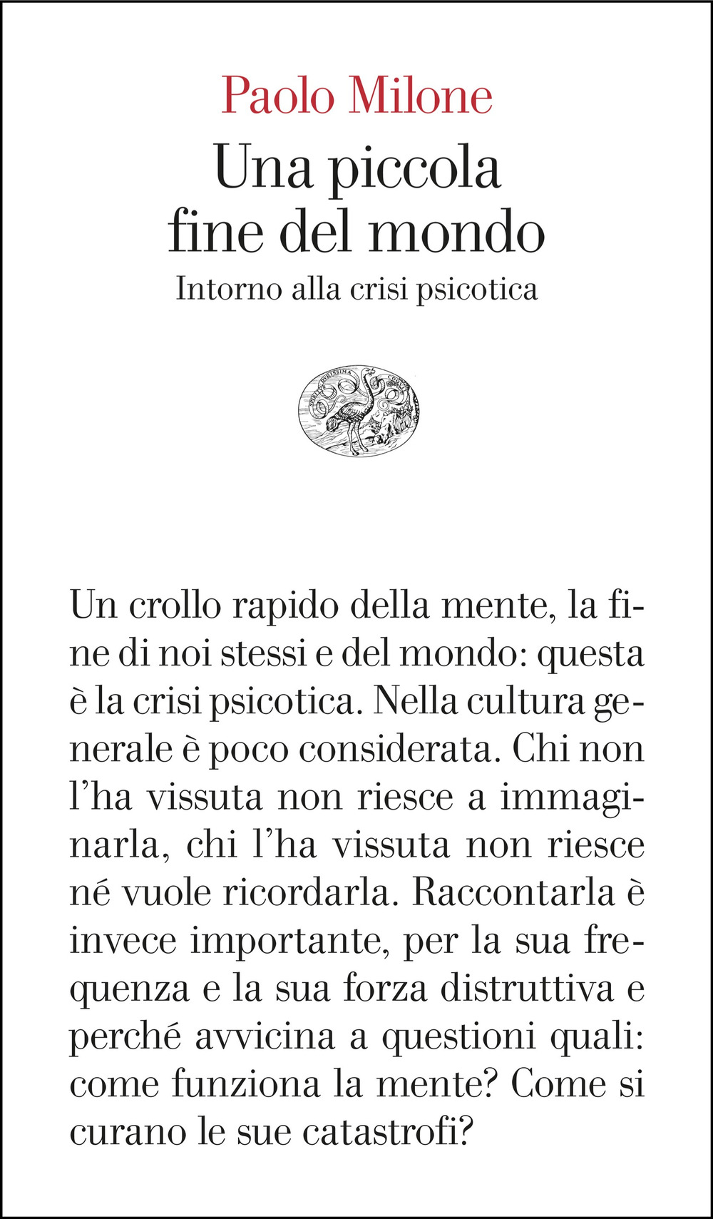 Una piccola fine del mondo. Intorno alla crisi psicotica