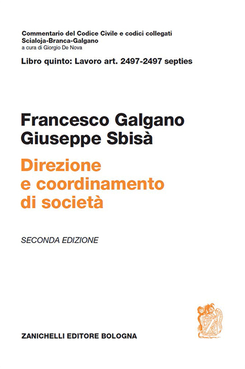 Direzione e coordinamento di società. Art. 2497-2497 septies