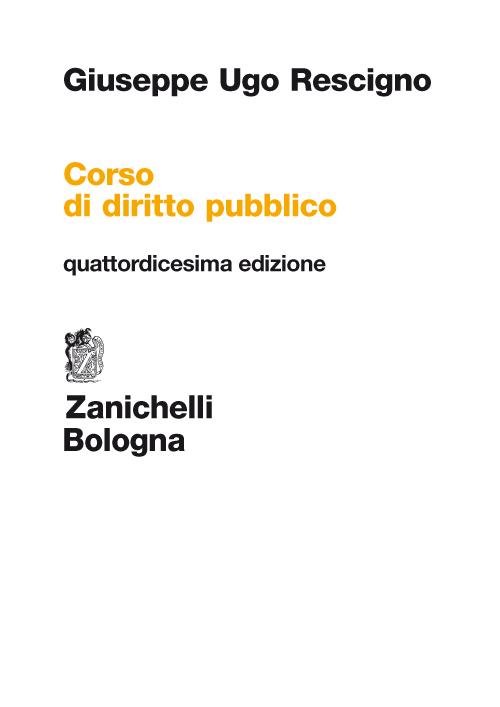 Corso di diritto pubblico