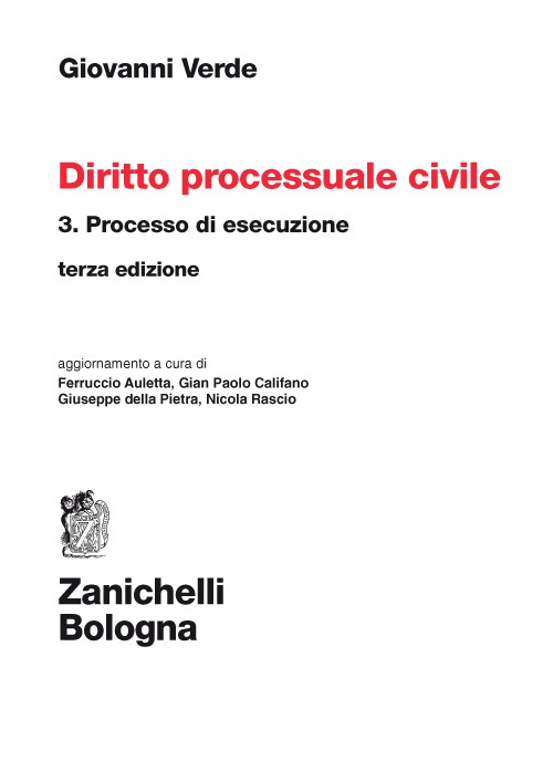 Diritto processuale civile. Vol. 3: Processo di esecuzione