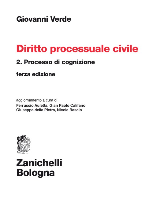 Diritto processuale civile. Vol. 2: Processo di cognizione
