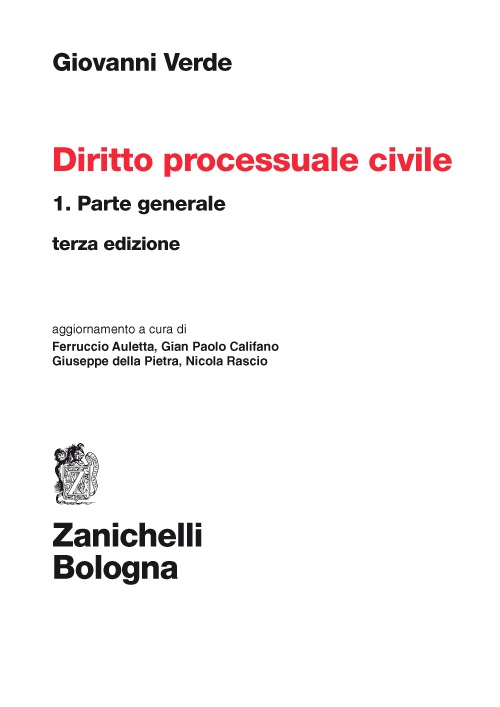 Diritto processuale civile. Vol. 1: Parte generale