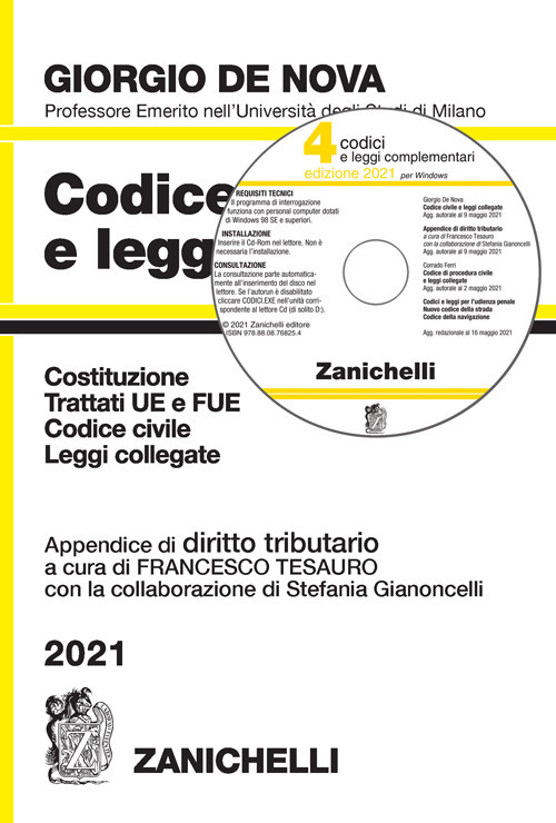 Codice civile e leggi collegate 2021. Con appendice di diritto tributario