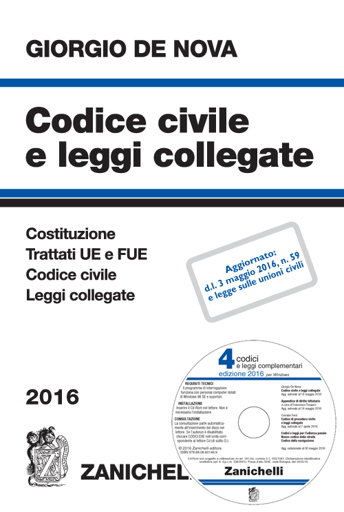 Codice civile e leggi collegate 2016