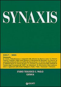 Quaderni di Synaxis. Vol. 22/1