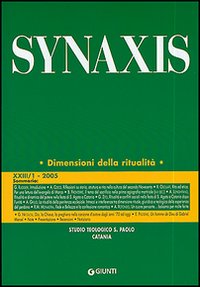 Quaderni di Synaxis. Vol. 23/1