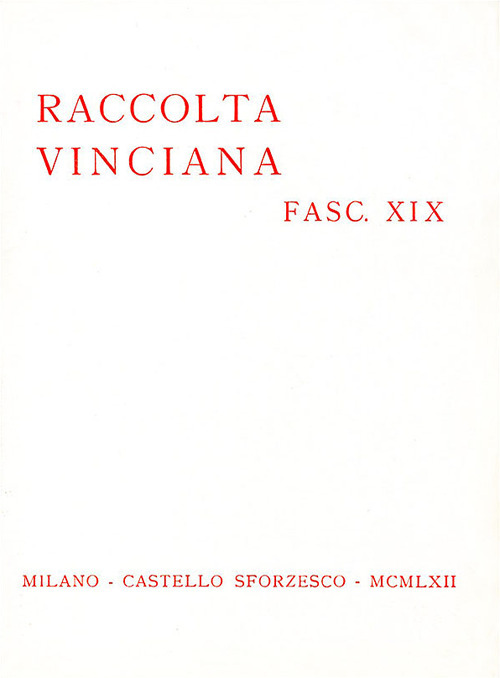 Raccolta Vinciana. Vol. 19
