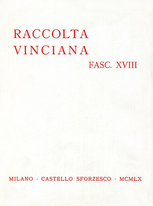 Raccolta Vinciana. Vol. 18