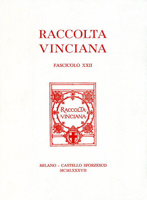 Raccolta Vinciana. Vol. 22