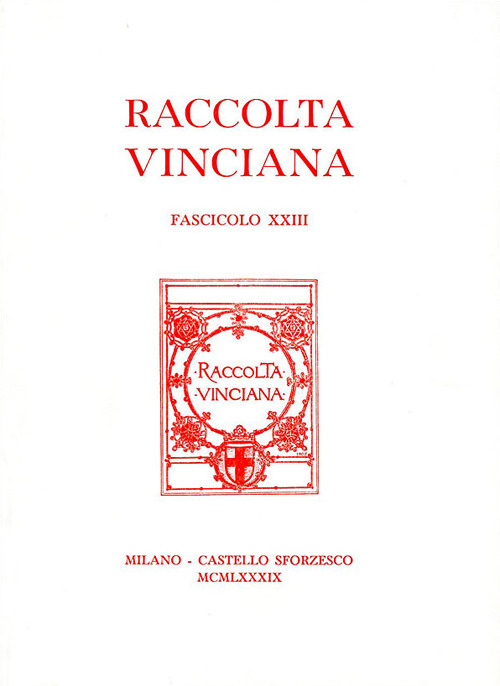 Raccolta Vinciana. Vol. 23