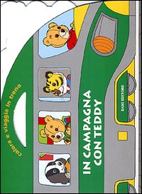 In campagna con Teddy. Colora e viaggia in treno