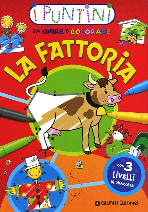 La fattoria. I puntini da unire e colorare