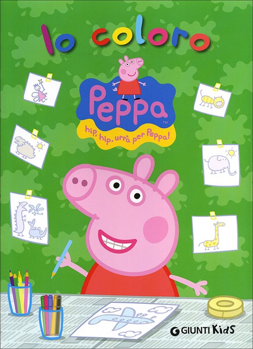 Io coloro Peppa. Hip hip urrà per Peppa!