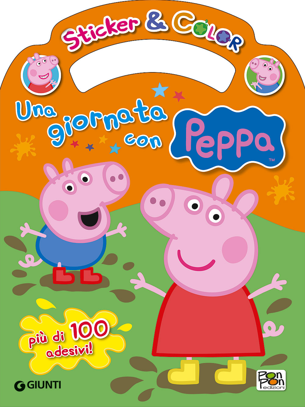 Una giornata con Peppa. Sticker e color. Con adesivi