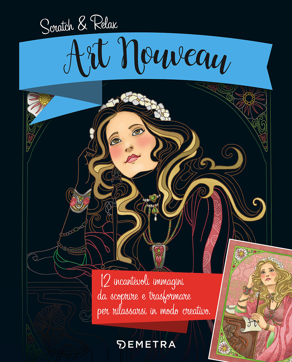 Art nouveau. Scratch & relax