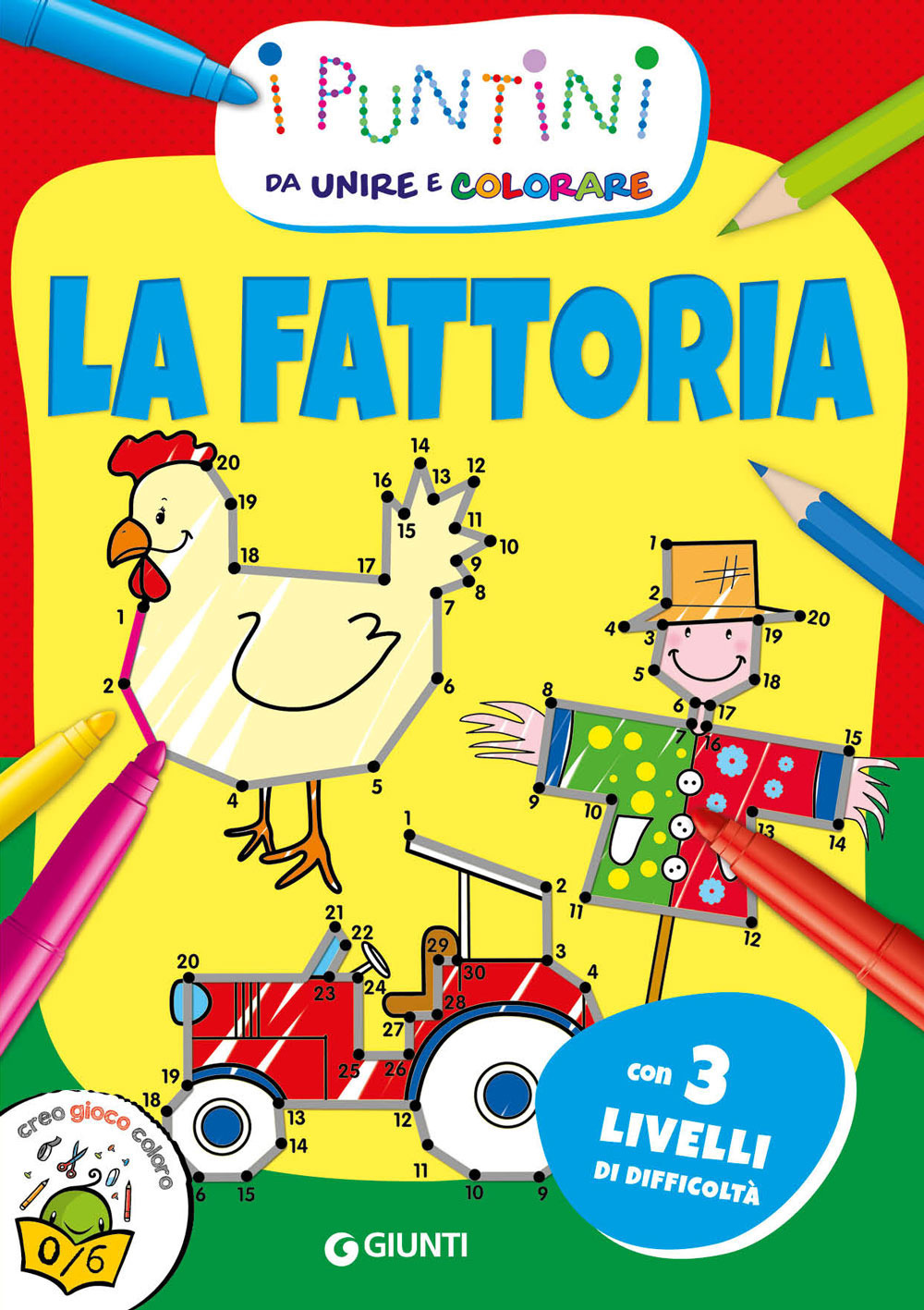 La fattoria. I puntini da unire e colorare