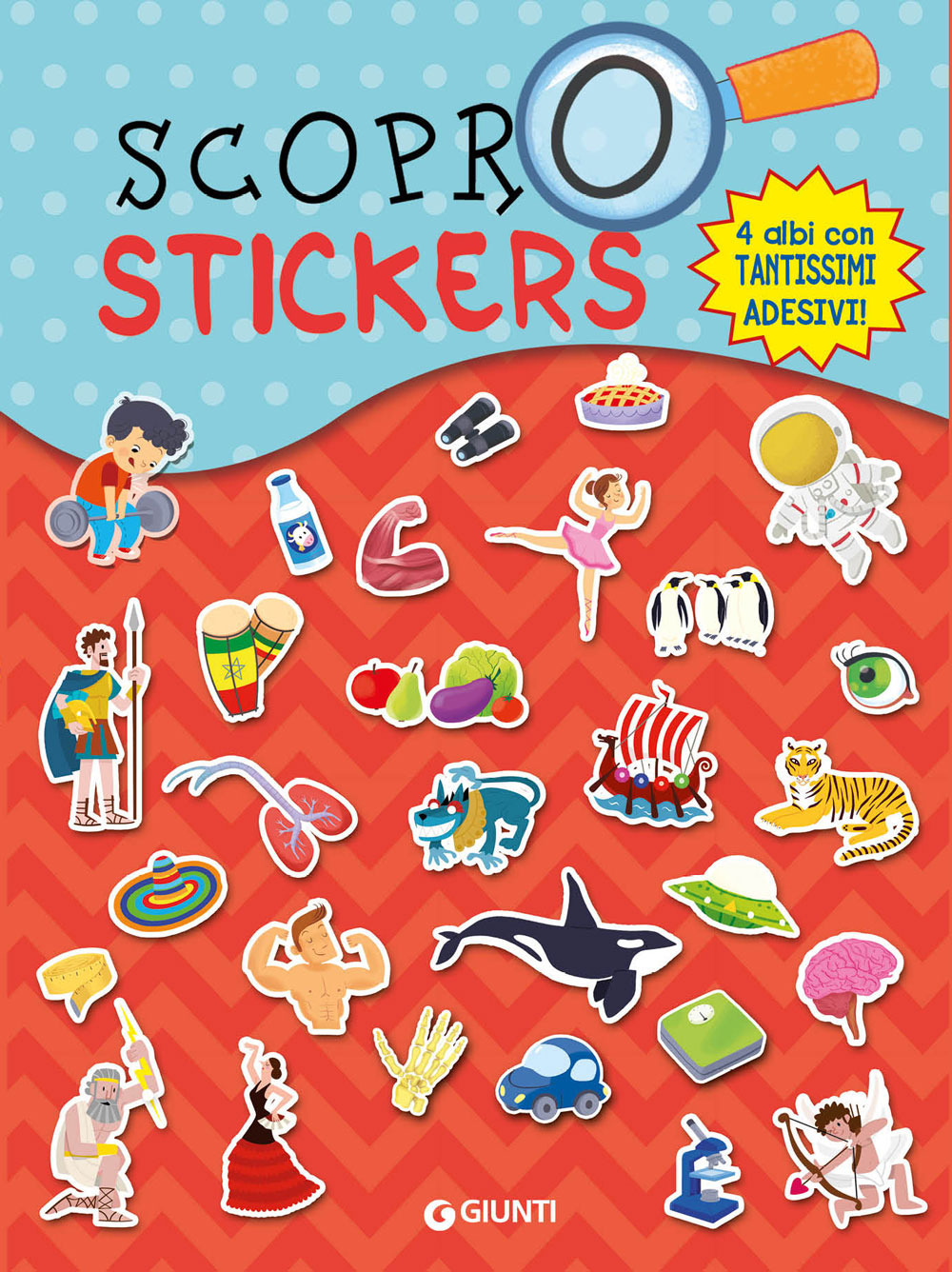 Scopro stickers. Viaggio nello spazio-Il mondo della mitologia-Esplora il corpo umano-Giro intorno al mondo. Con adesivi