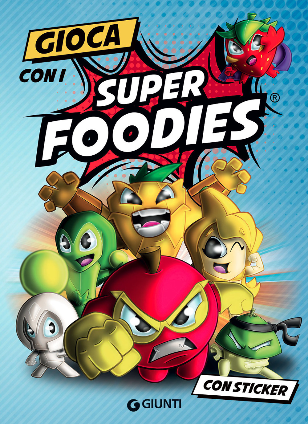 Gioca con i Super Foodies. Con adesivi
