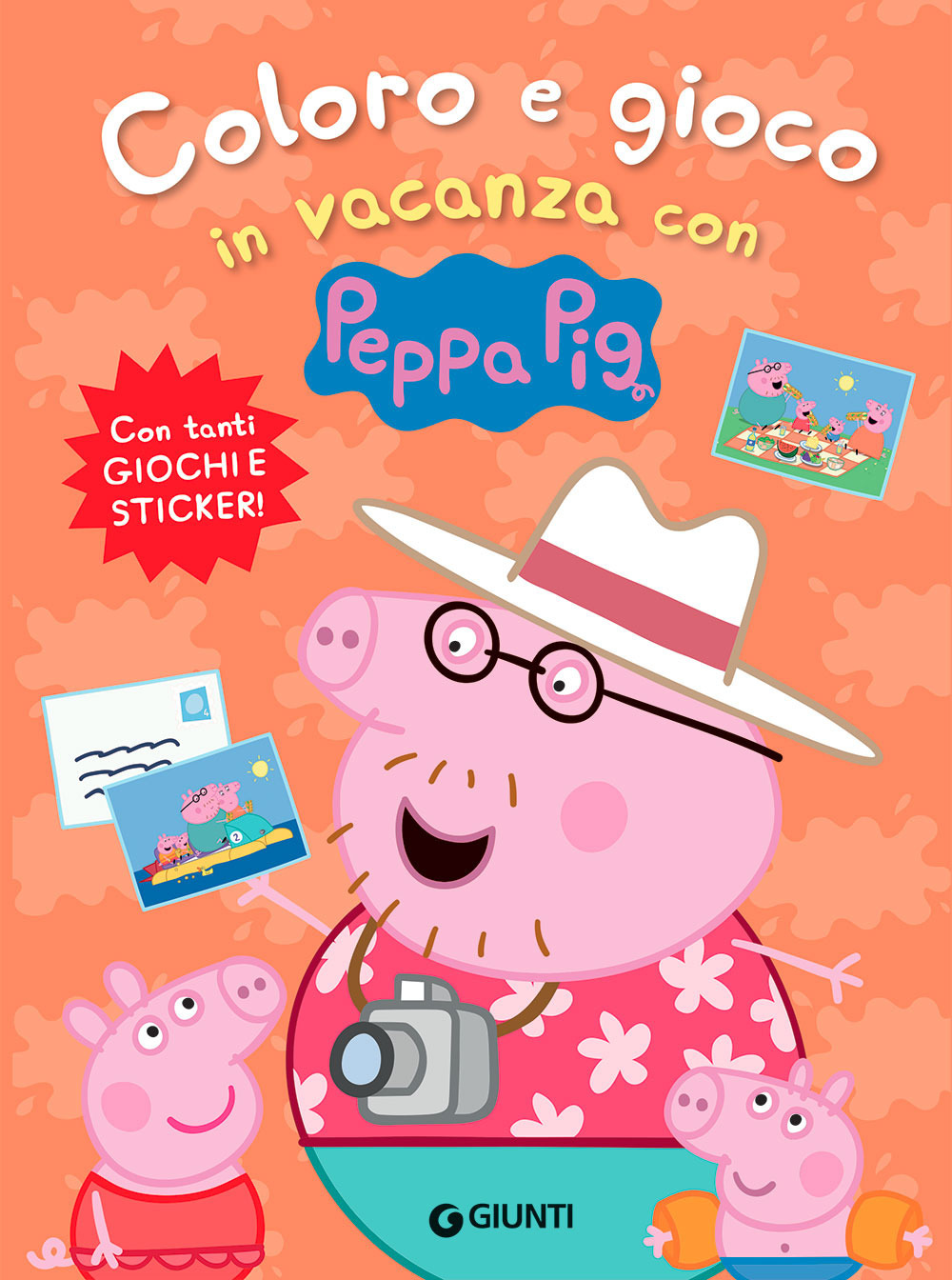 Coloro e gioco in vacanza con Peppa Pig. Con adesivi