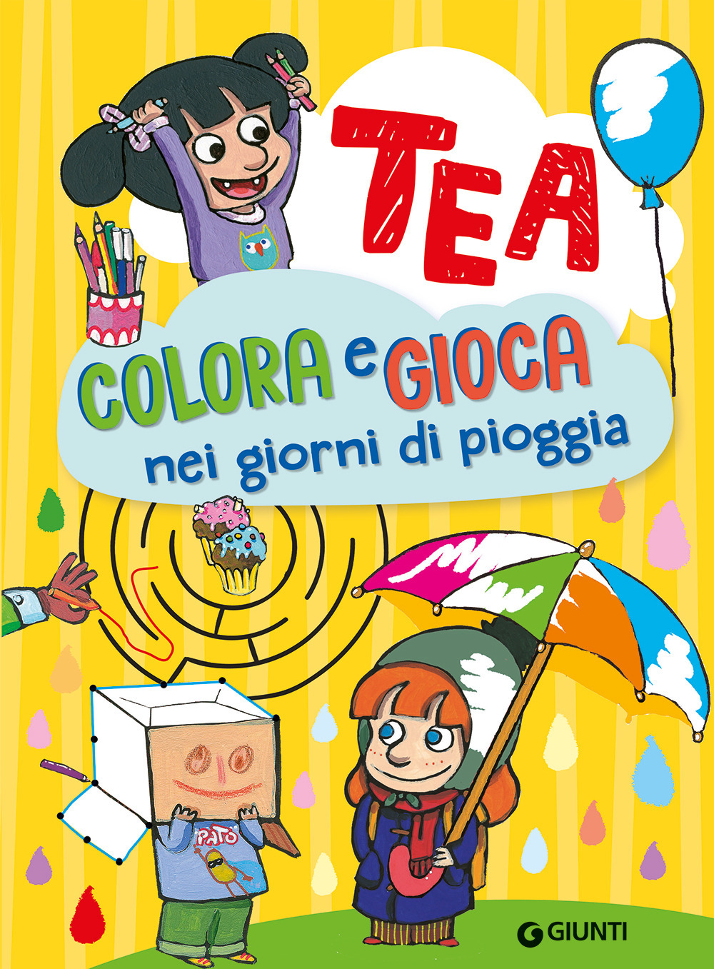 Colora e gioca nei giorni di pioggia. Tea