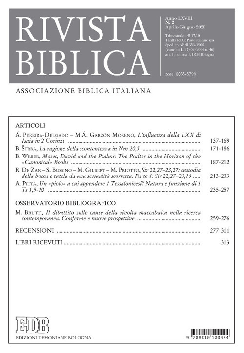 Rivista biblica. Vol. 3