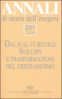 Annali di storia dell'esegesi. Vol. 23/1