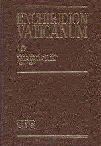 Enchiridion Vaticanum. Vol. 10: Documenti ufficiali della Santa Sede (1986-1987)