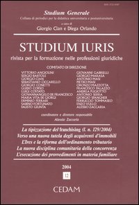 Studium iuris. Rivista per la formazione nelle professioni giuridiche. Vol. 12