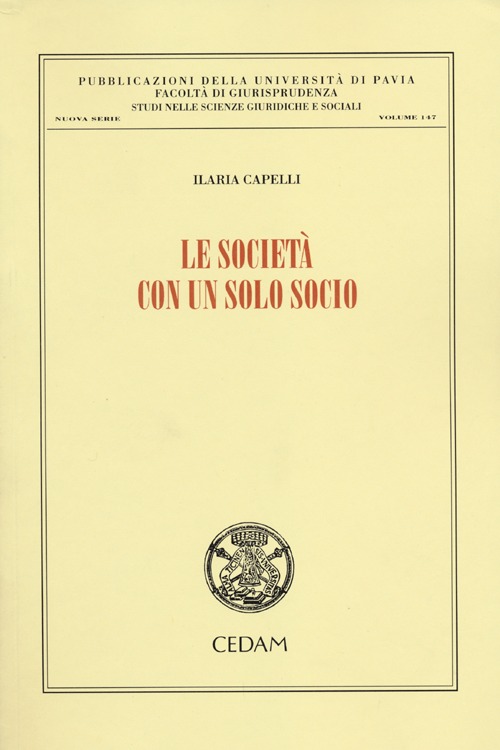 Le società con un solo socio
