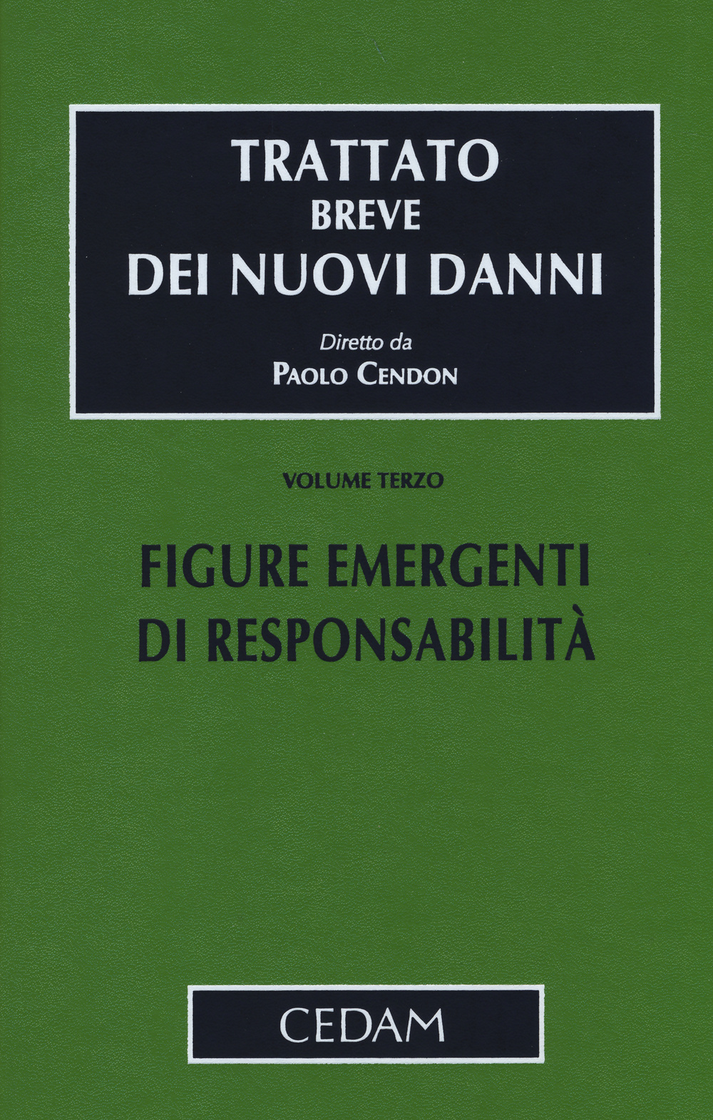 Trattato breve dei nuovi danni. Vol. 3: Figure emergenti di responsabilità