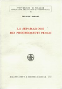 La separazione dei procedimenti penali