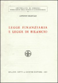 Legge finanziaria e legge di bilancio
