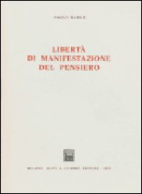 Libertà di manifestazione del pensiero