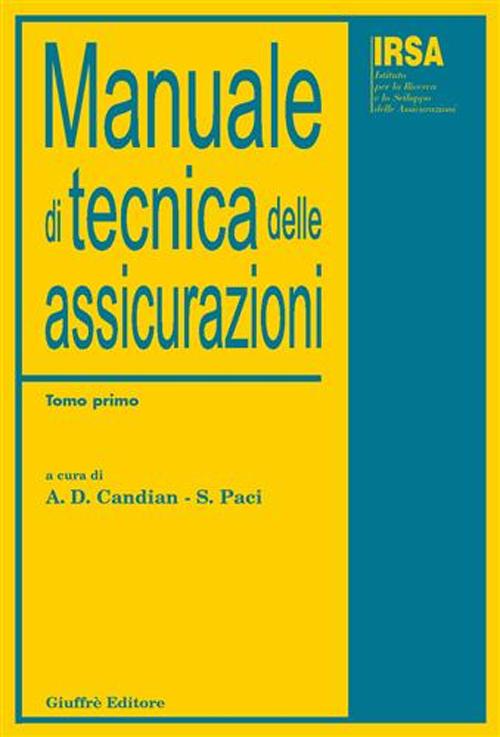 Manuale di tecnica delle assicurazioni