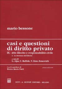 Casi e questioni di diritto privato. Vol. 9/2: Atto illecito e responsabilità civile. La struttura dell'Illecito