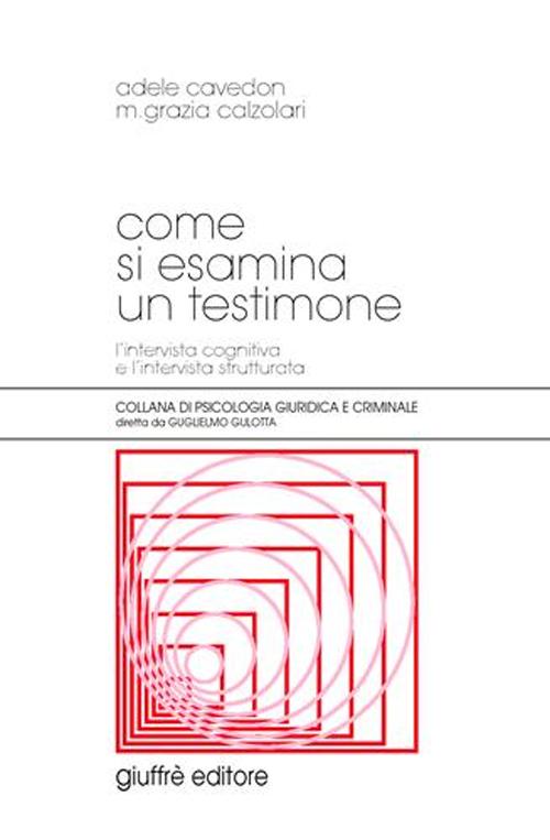 Come si esamina un testimone. L'intervista cognitiva e l'intervista strutturata
