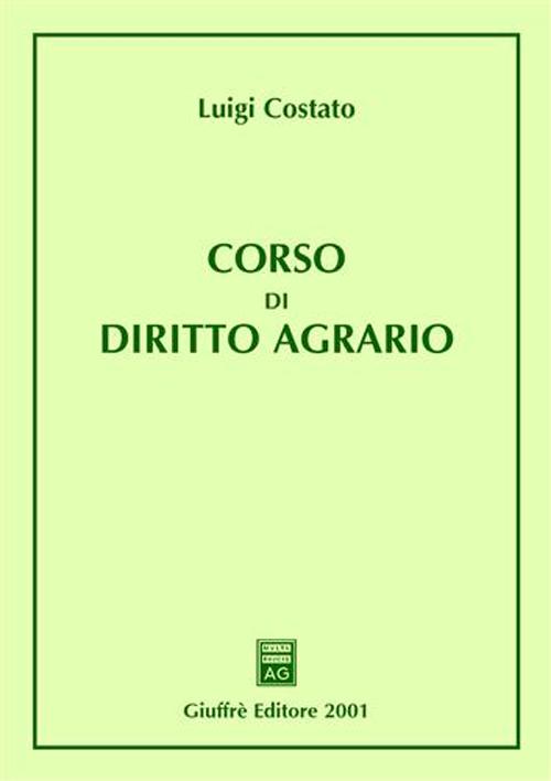 Corso di diritto agrario