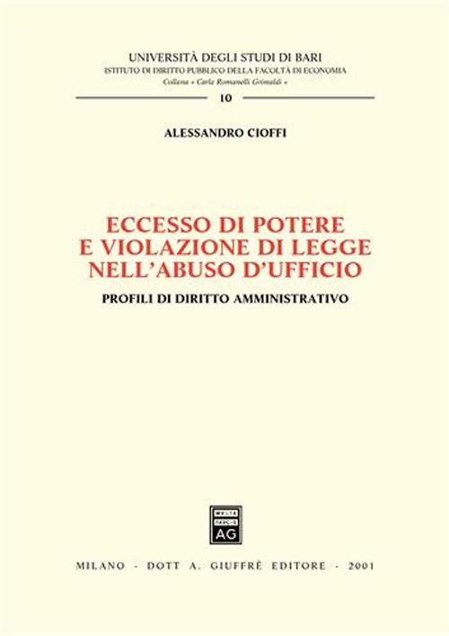Eccesso di potere e violazione di legge nell'abuso d'ufficio. Profili di diritto amministrativo