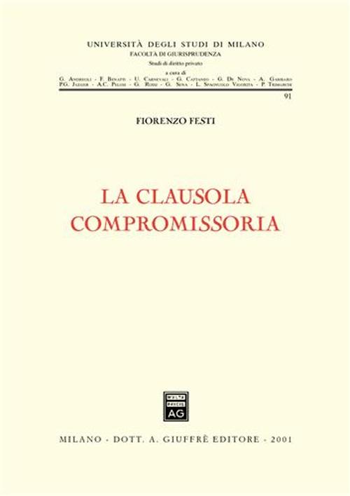 La clausola compromissoria