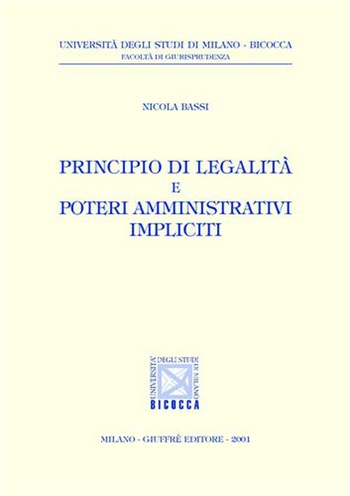 Principio di legalità e poteri amministrativi impliciti