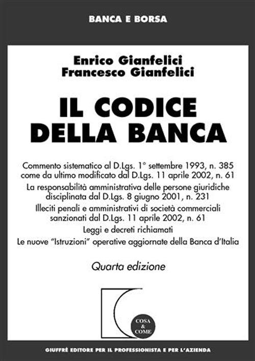 Il codice della banca