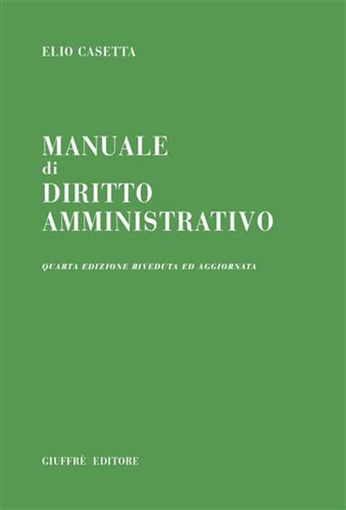 Manuale di diritto amministrativo