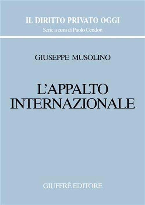 L'appalto internazionale