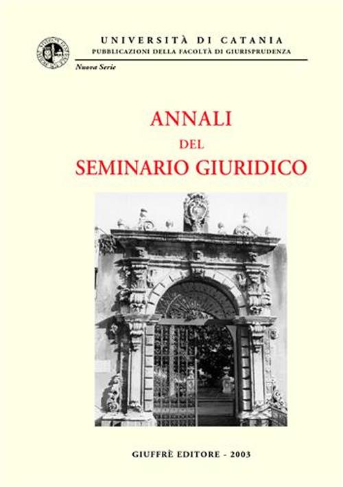 Annali del seminario giuridico