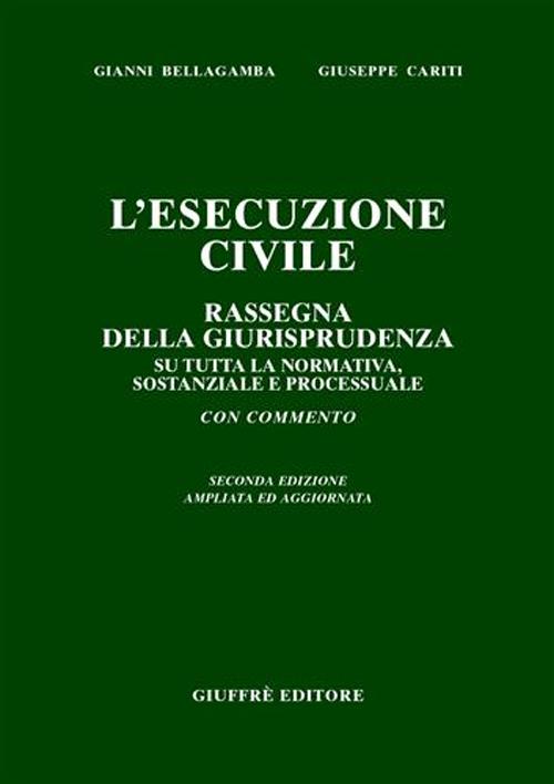 L'esecuzione civile. Rassegna della giurisprudenza su tutta la normativa, sostanziale e processuale