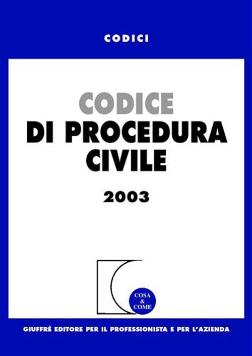Codice di procedura civile 2003