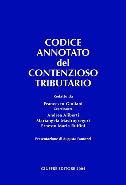 Codice annotato del contenzioso tributario