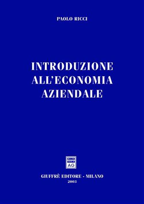 Introduzione all'economia aziendale