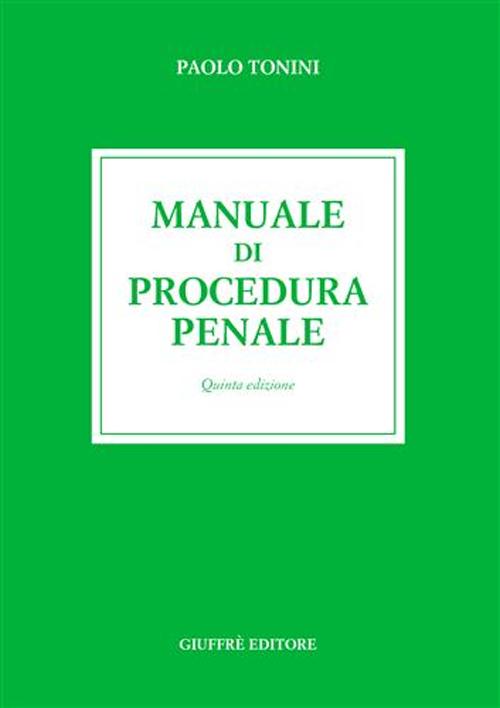 Manuale di procedura penale